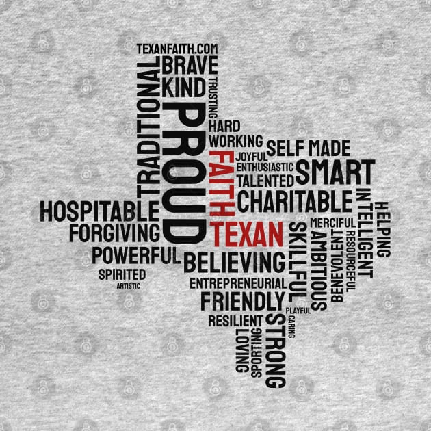 word cloud Faith texan by texan faith